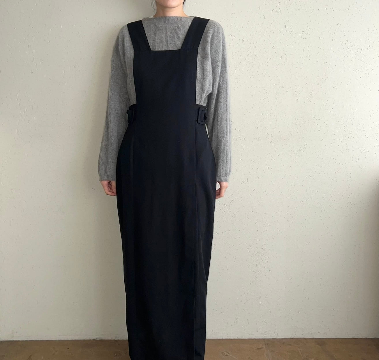 90s Black Design Dress