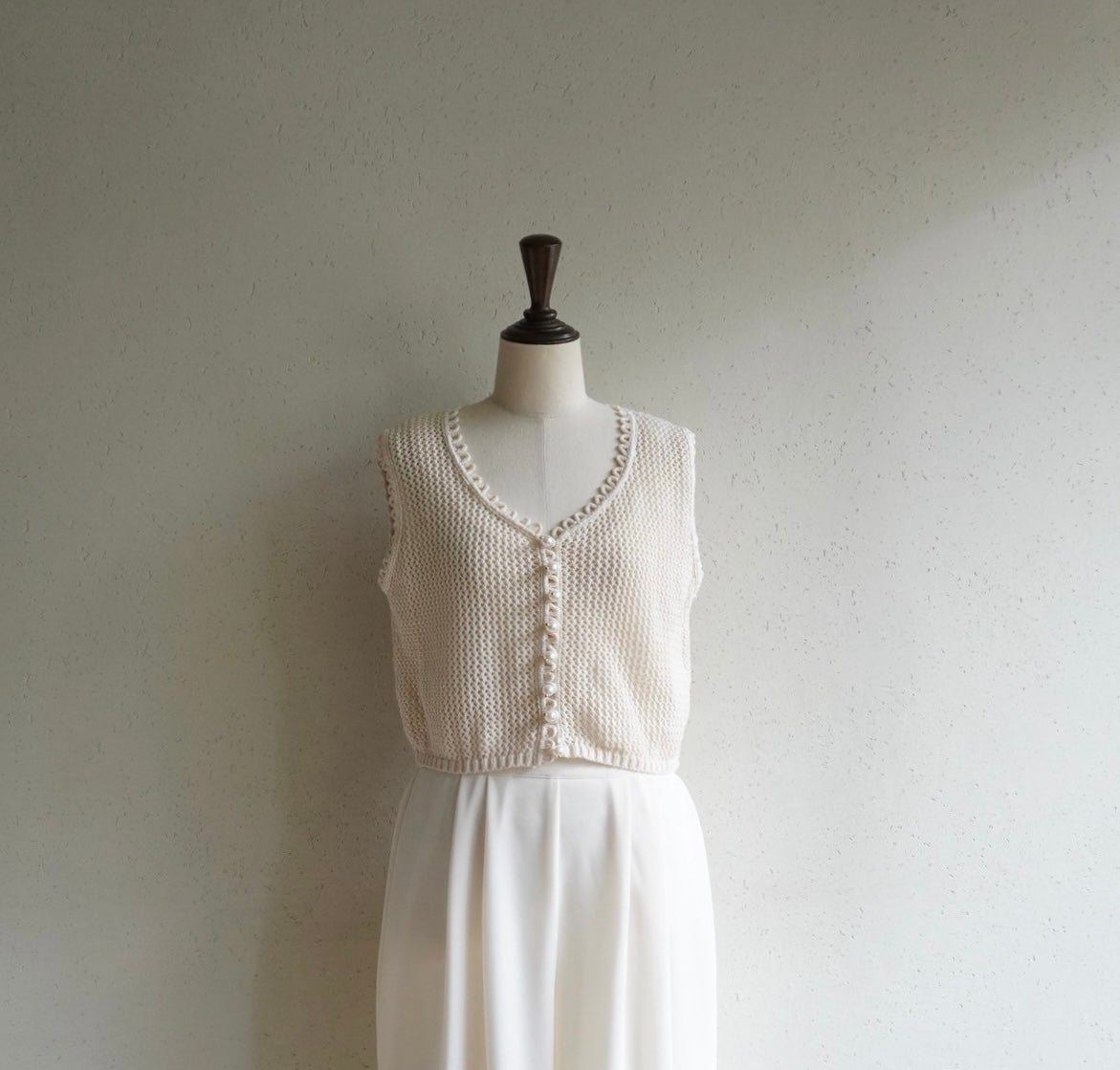 90s Ivory Top Made in Italy