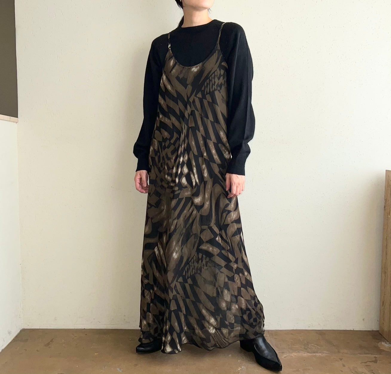 90s Print Dress Made in Italy