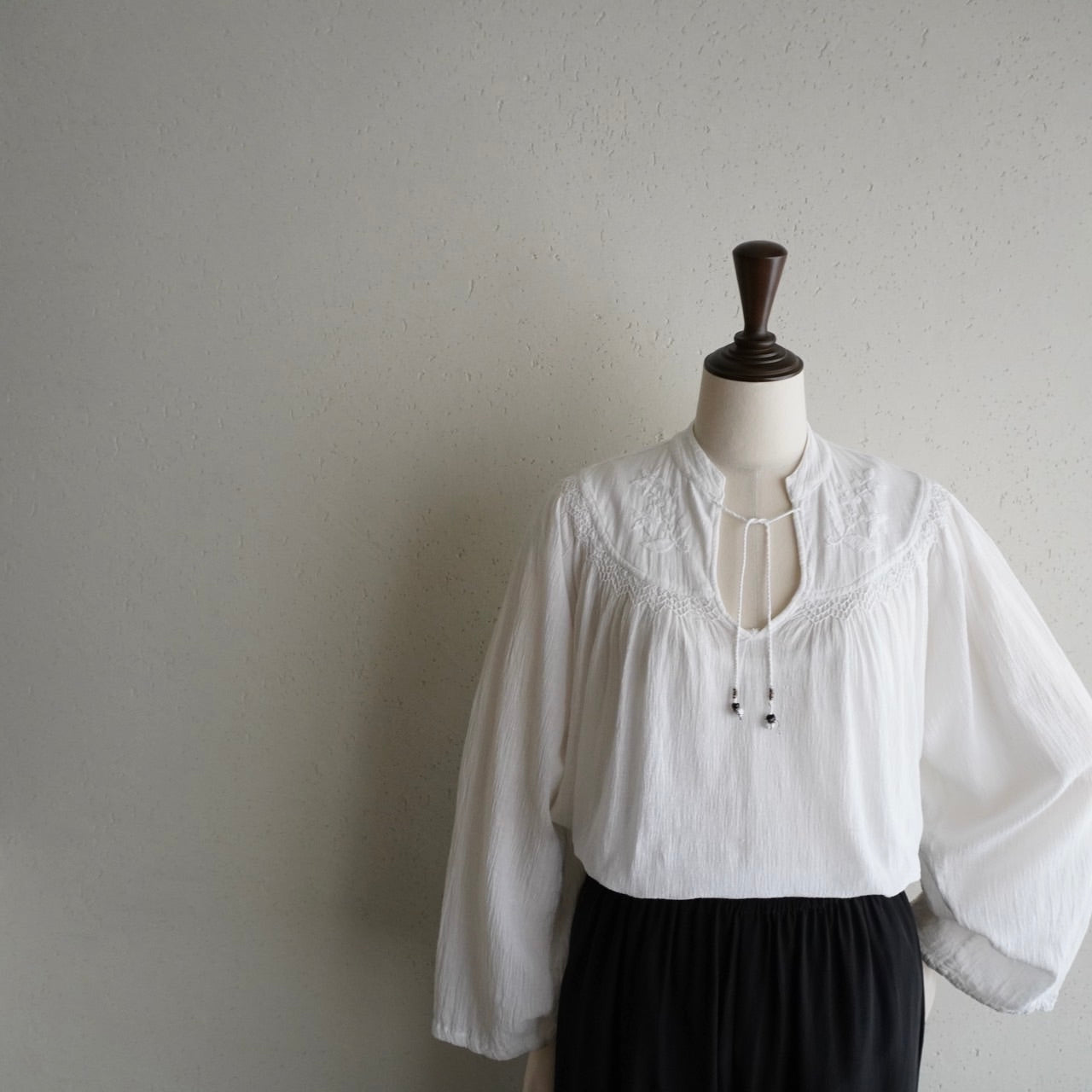 70s Cotton Embroidery Tunic