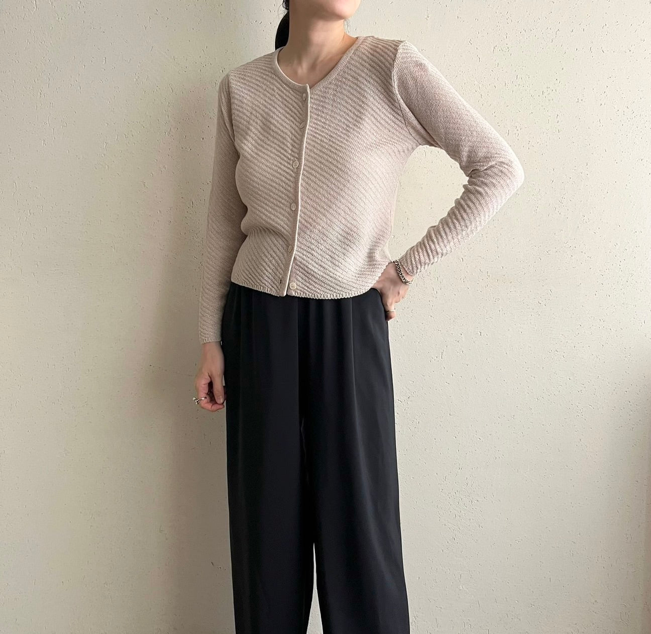 90s "J.CREW" Knit Cardigan Made in USA