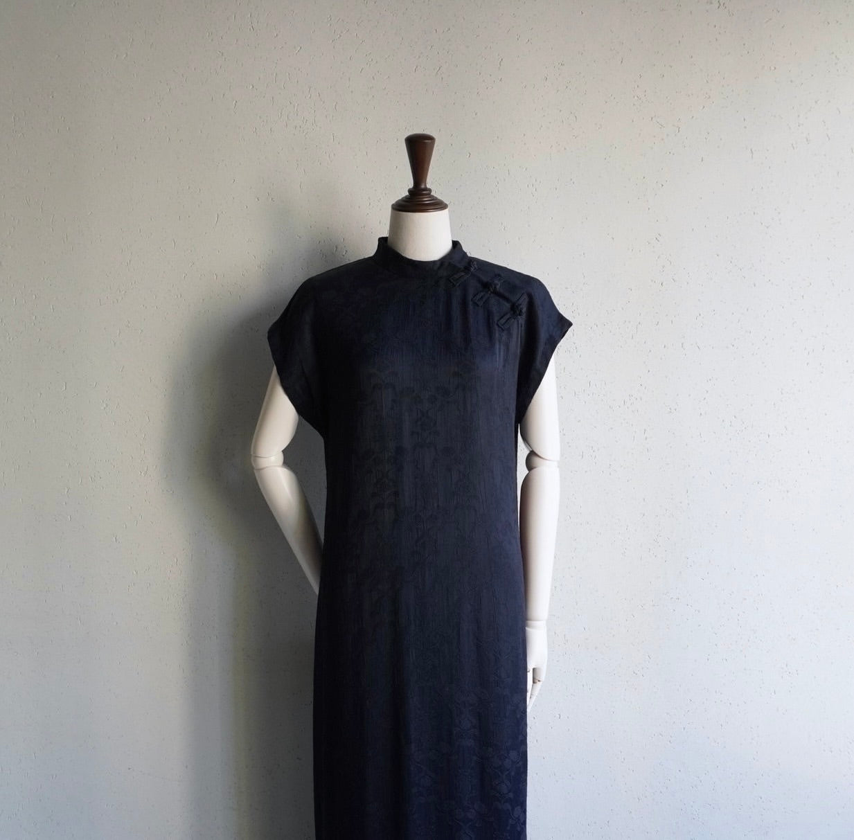 90s Rayon Asian Design Dress Made in USA