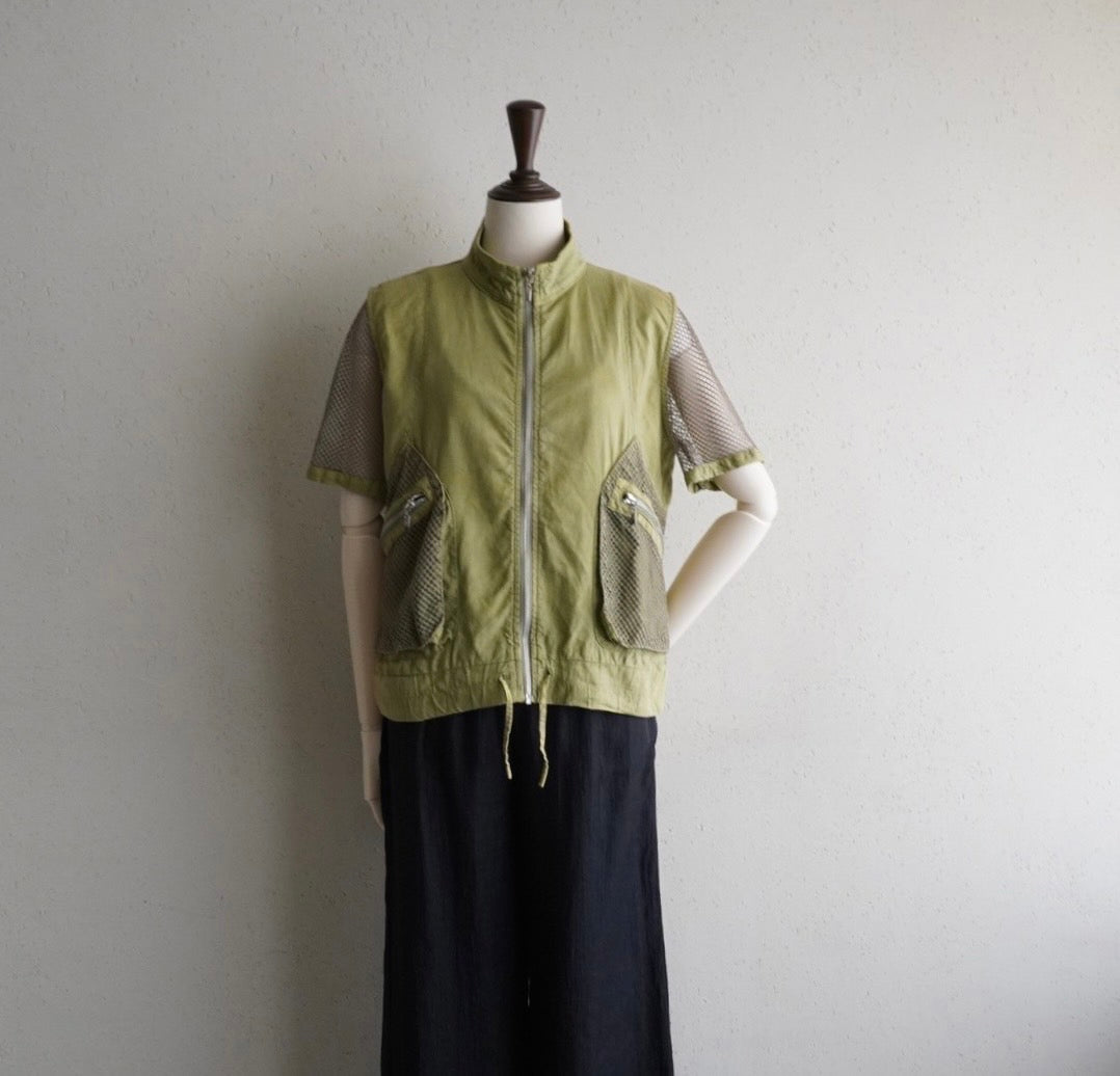 90s EURO Mesh Design Shirt , Jacket