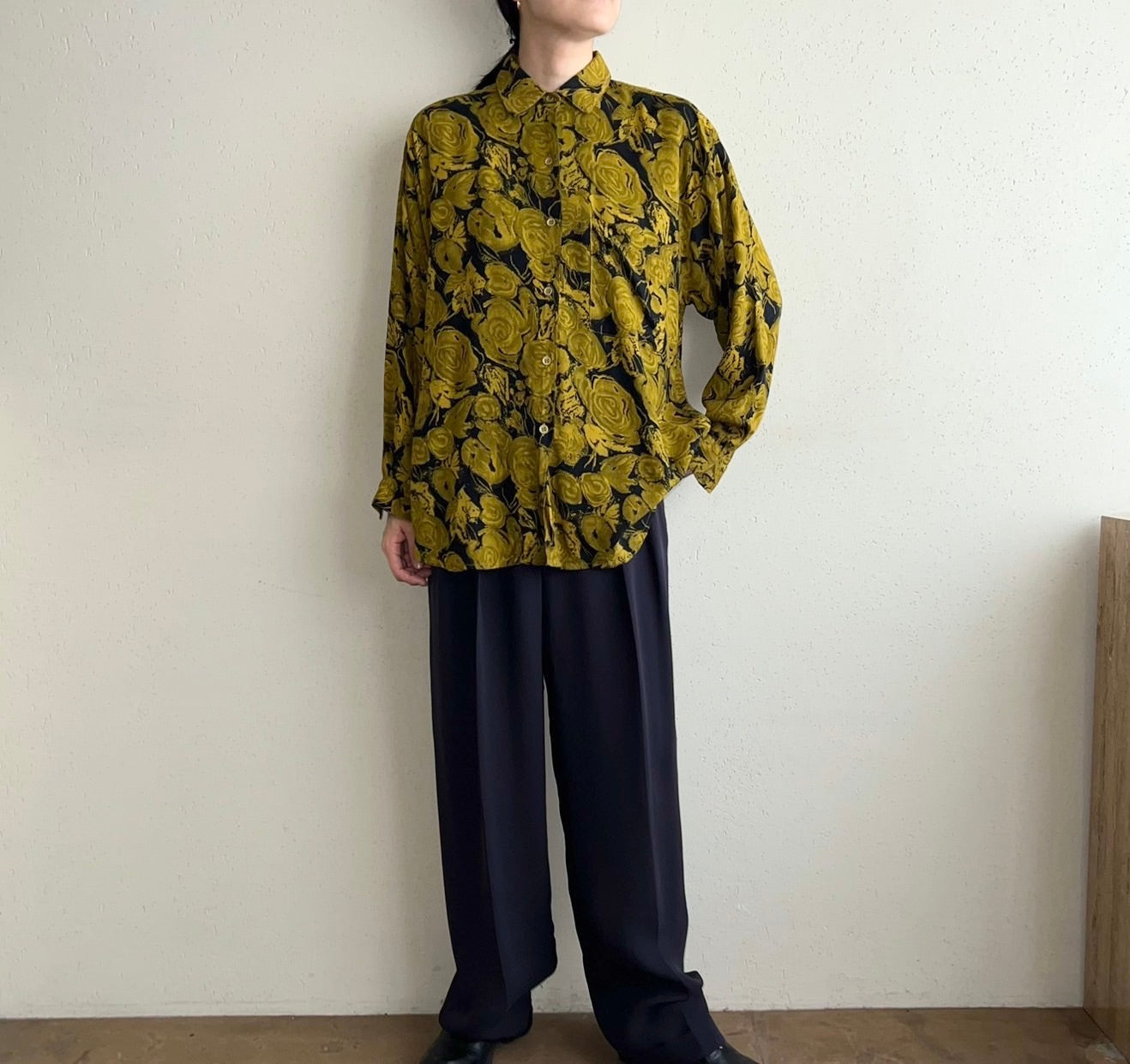 90s Rayon Printed Shirt