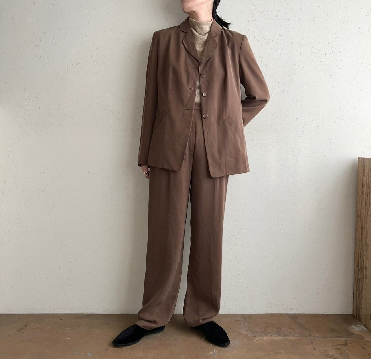 90s "ANN TAYLOR" Silk Two-Piece