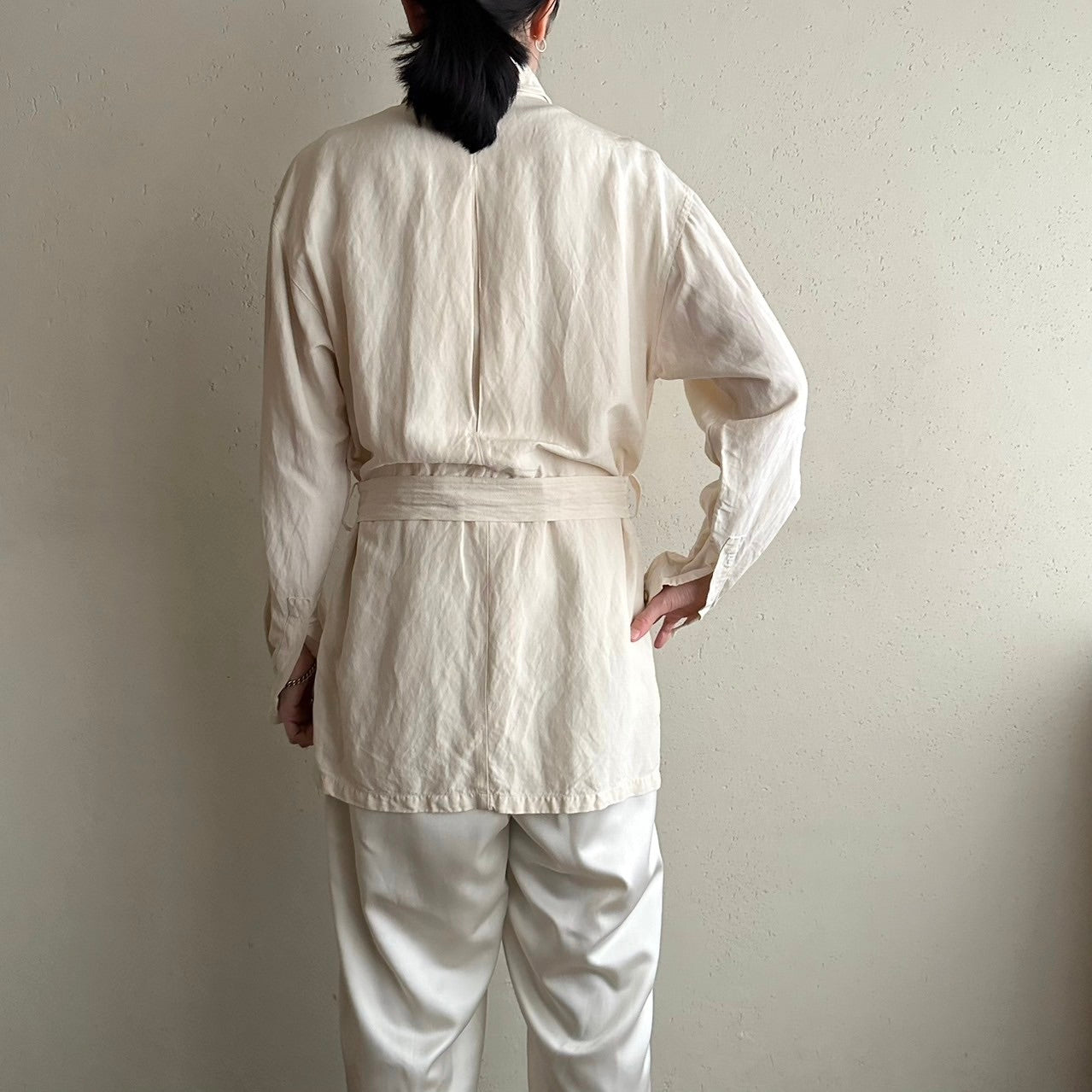 90s Silk Belted Jacket