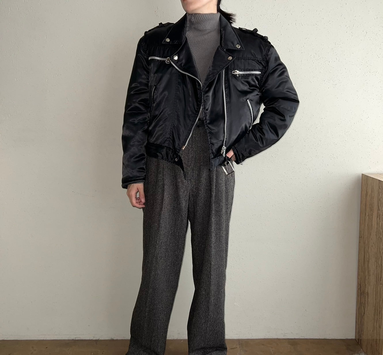 90s Nylon Riders Jacket Made in Italy