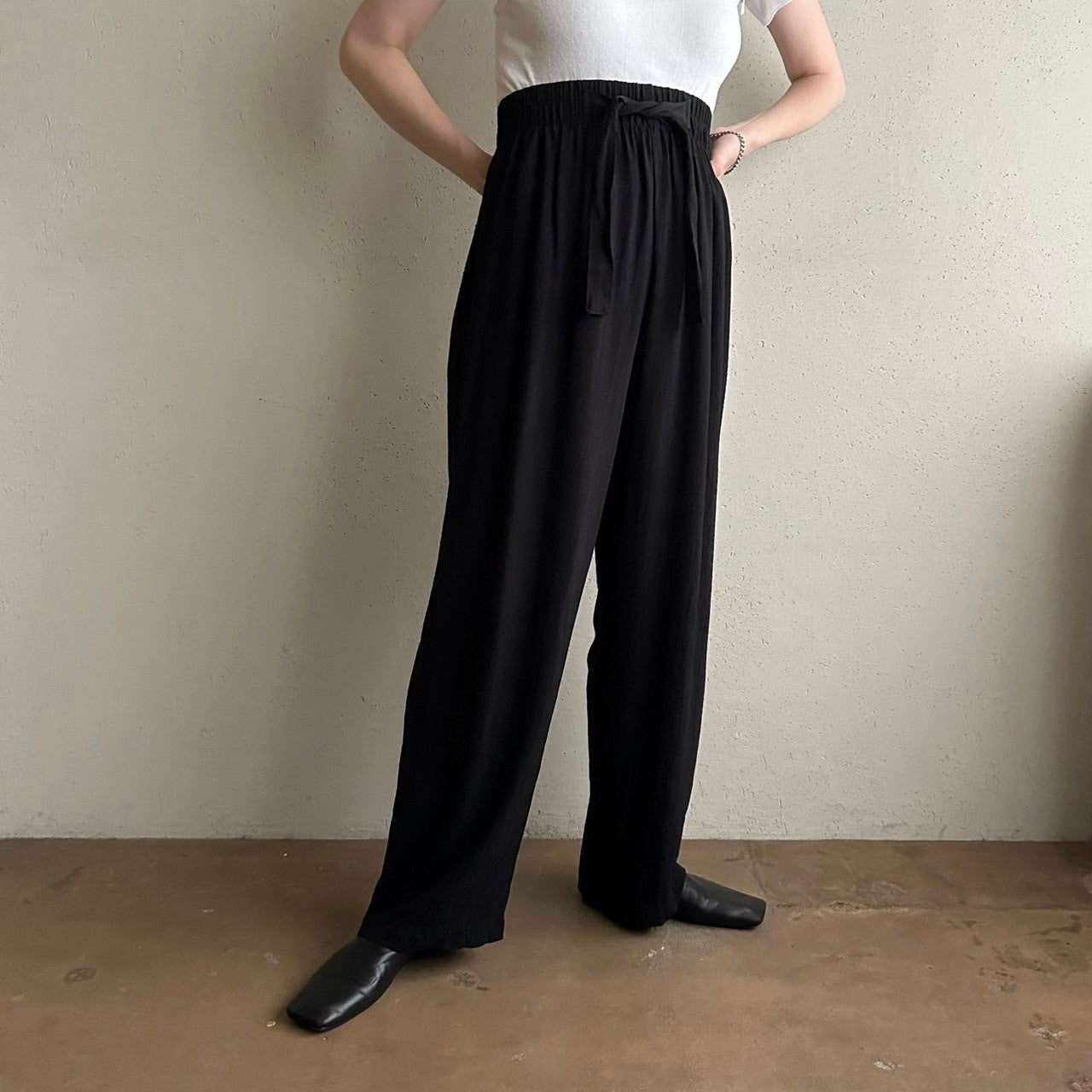90s Black Pants Made in USA