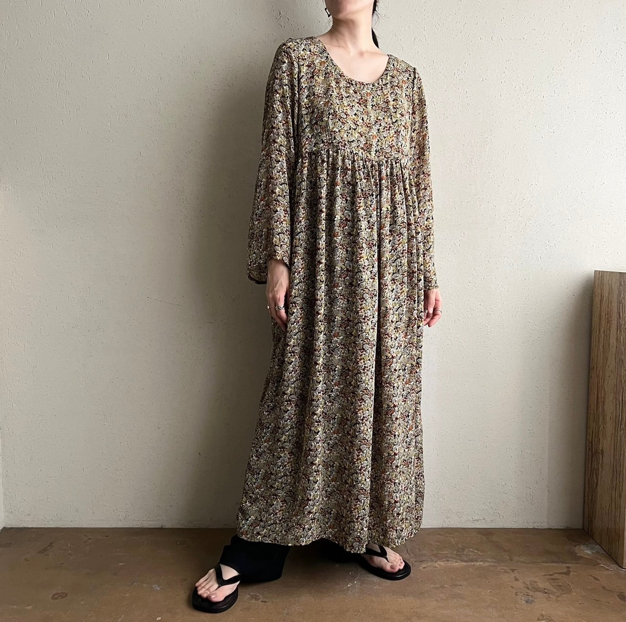 80s Printed Dress Made in New Zealand