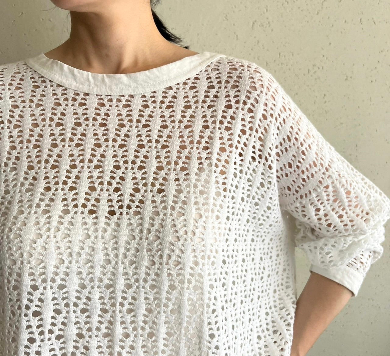 90s Crochet Top Made in USA