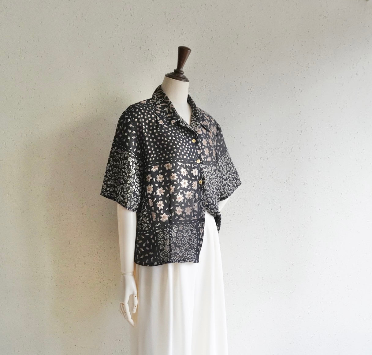 90s Printed Shirt Made in Great Britain
