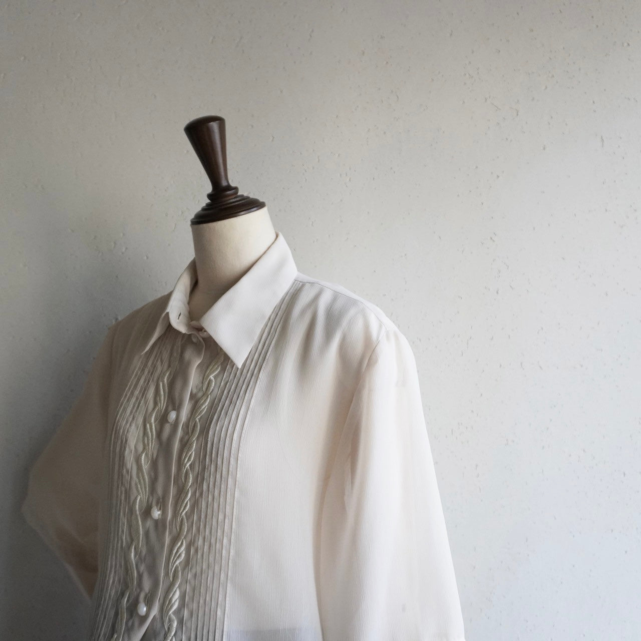 90s EURO Embroidery Sheer Shirt