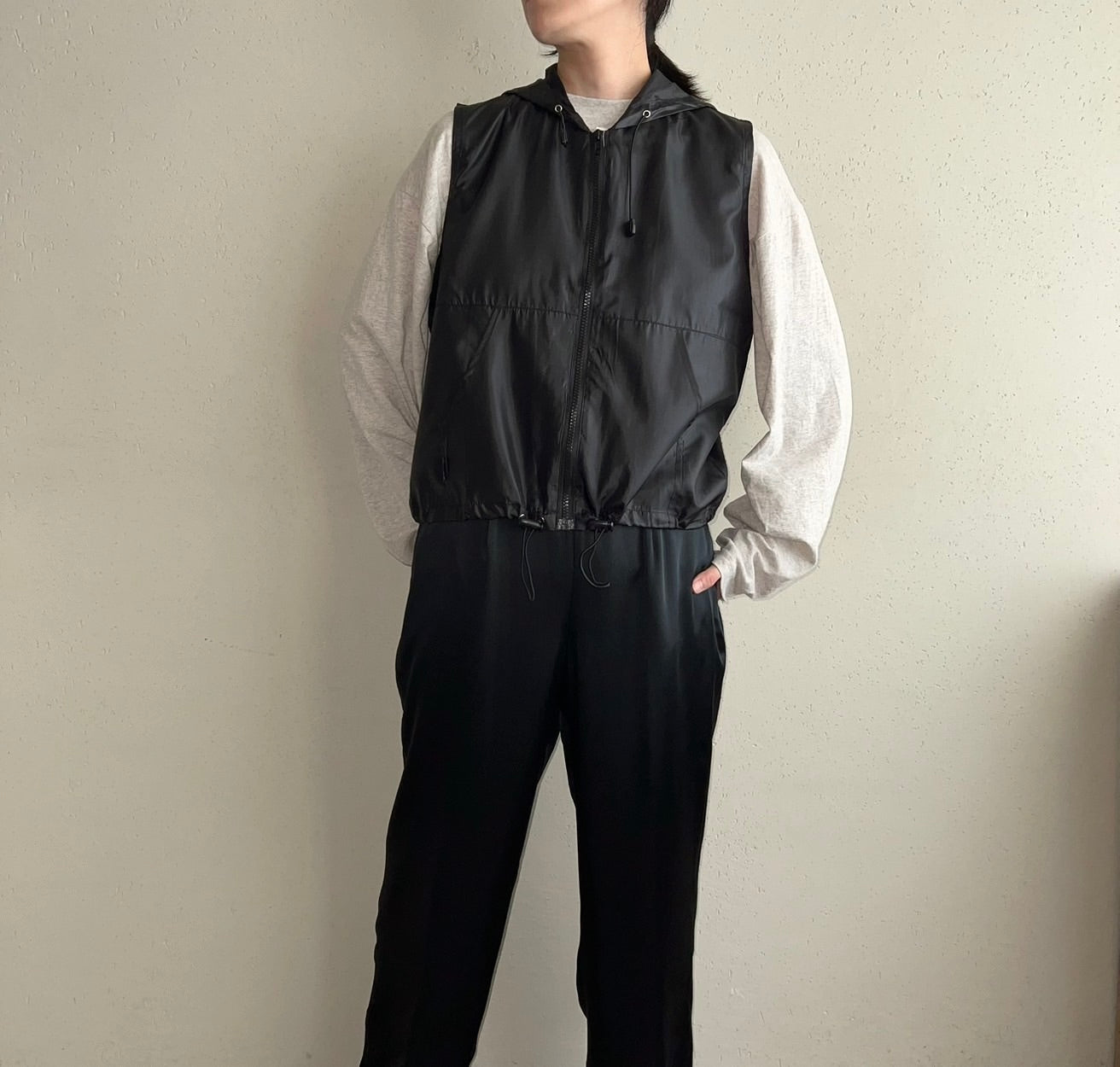 90s Hooded Vest Dead Stock