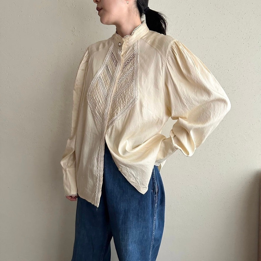 80s Silk Blouse Made in Germany