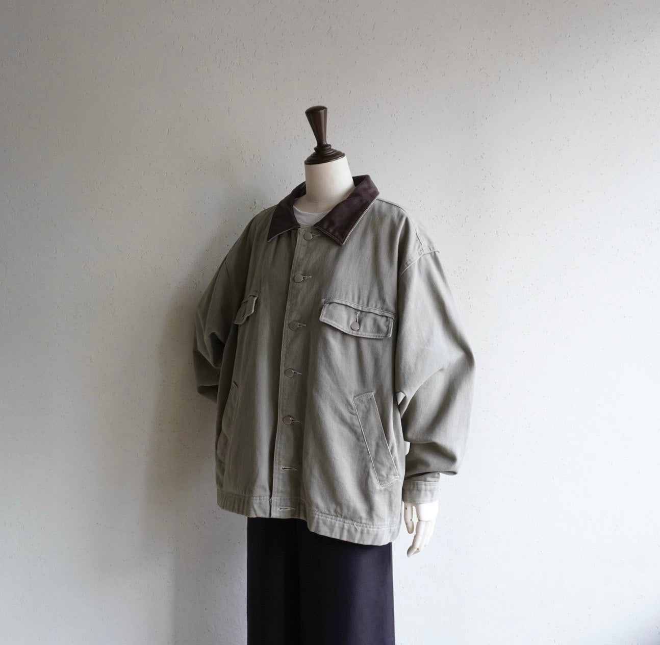 90s Leather Collar Jacket