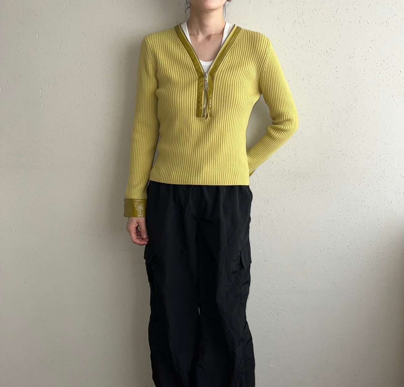 90s EURO Design Ribbed Top