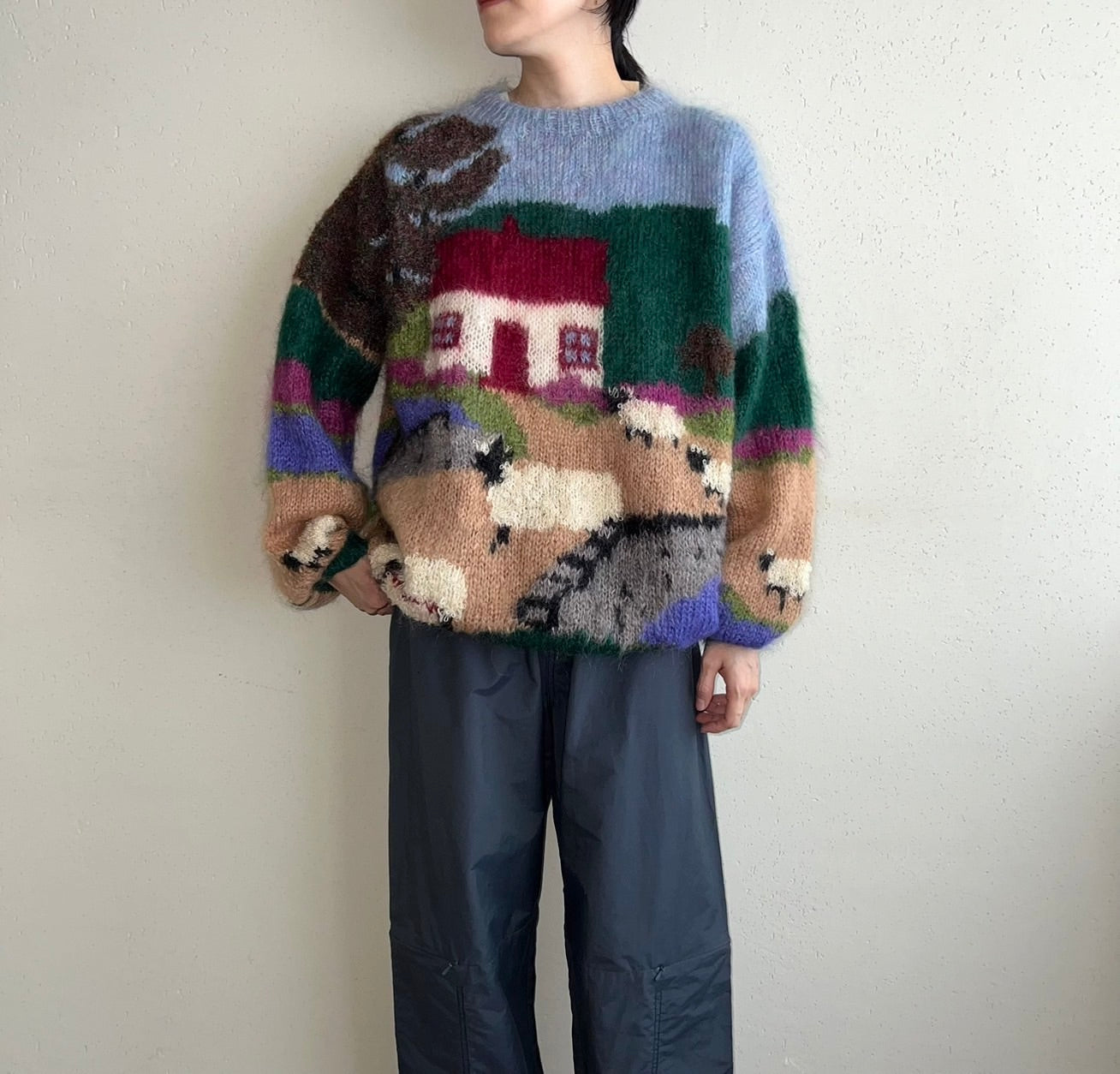 【OLIVIER FTRELLI】design knit vintage 90sトップス