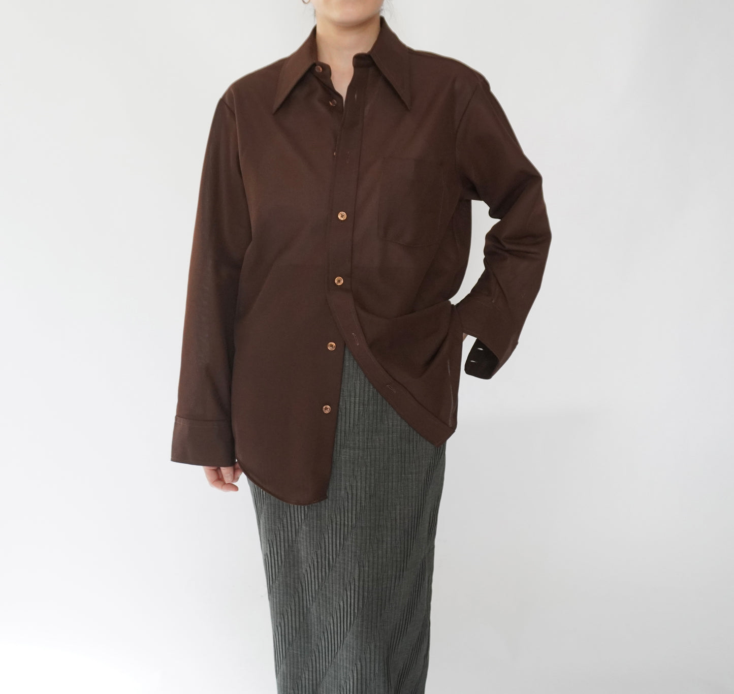 70s Brown Shirt