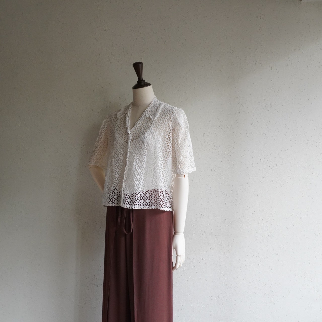 40s Eyelet Lace Shirt