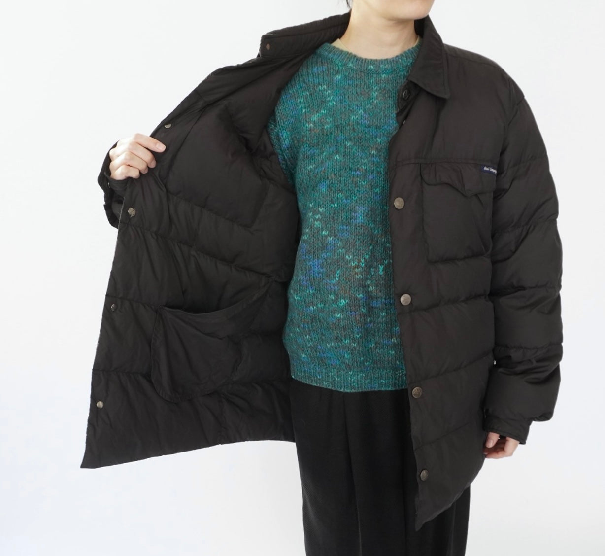 90s Black Down Jacket