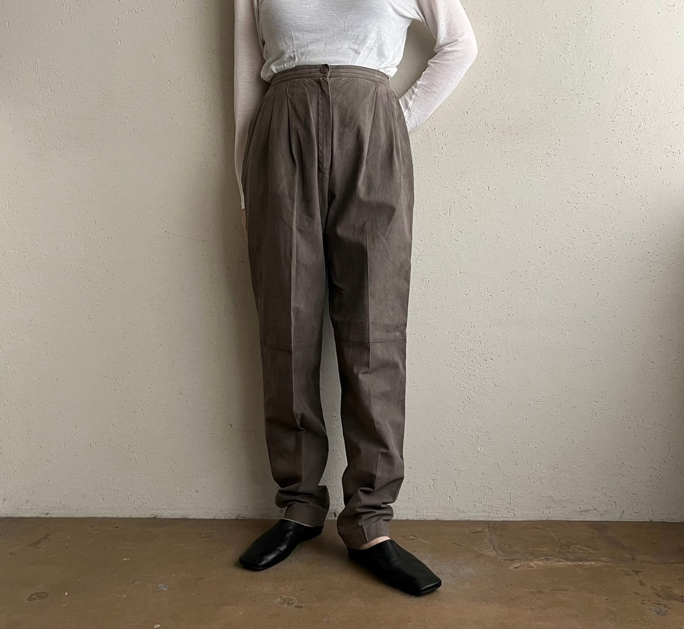 80s Suede Two-Piece Made in USA