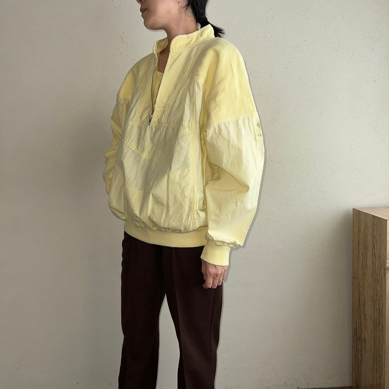 90s EURO Zipped Cotton Top