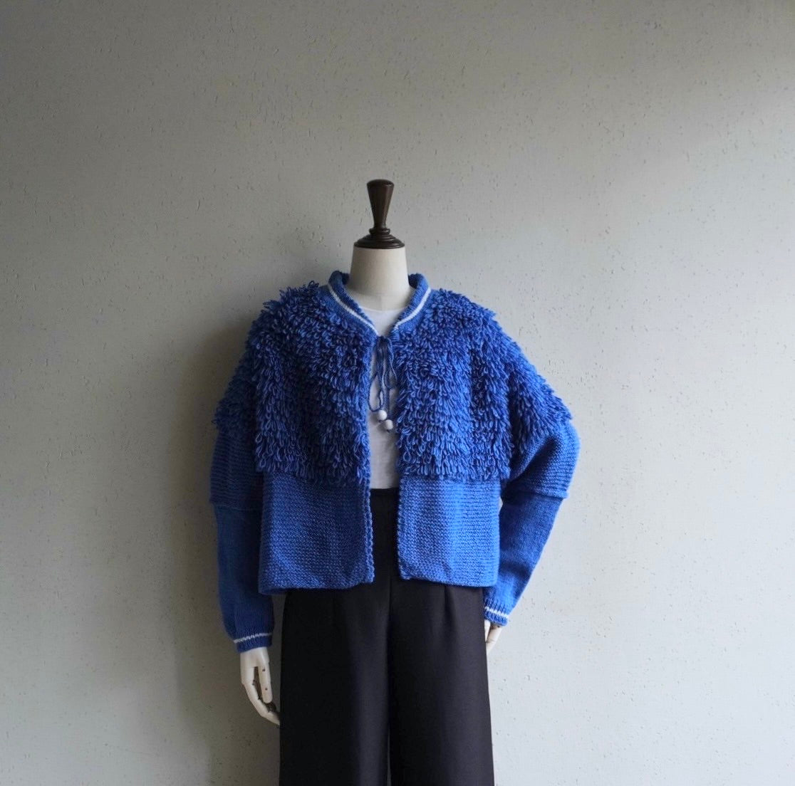 80s Design Knit Jacket,Cardigan