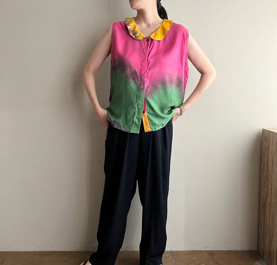 90s Tie Dye Blouse
