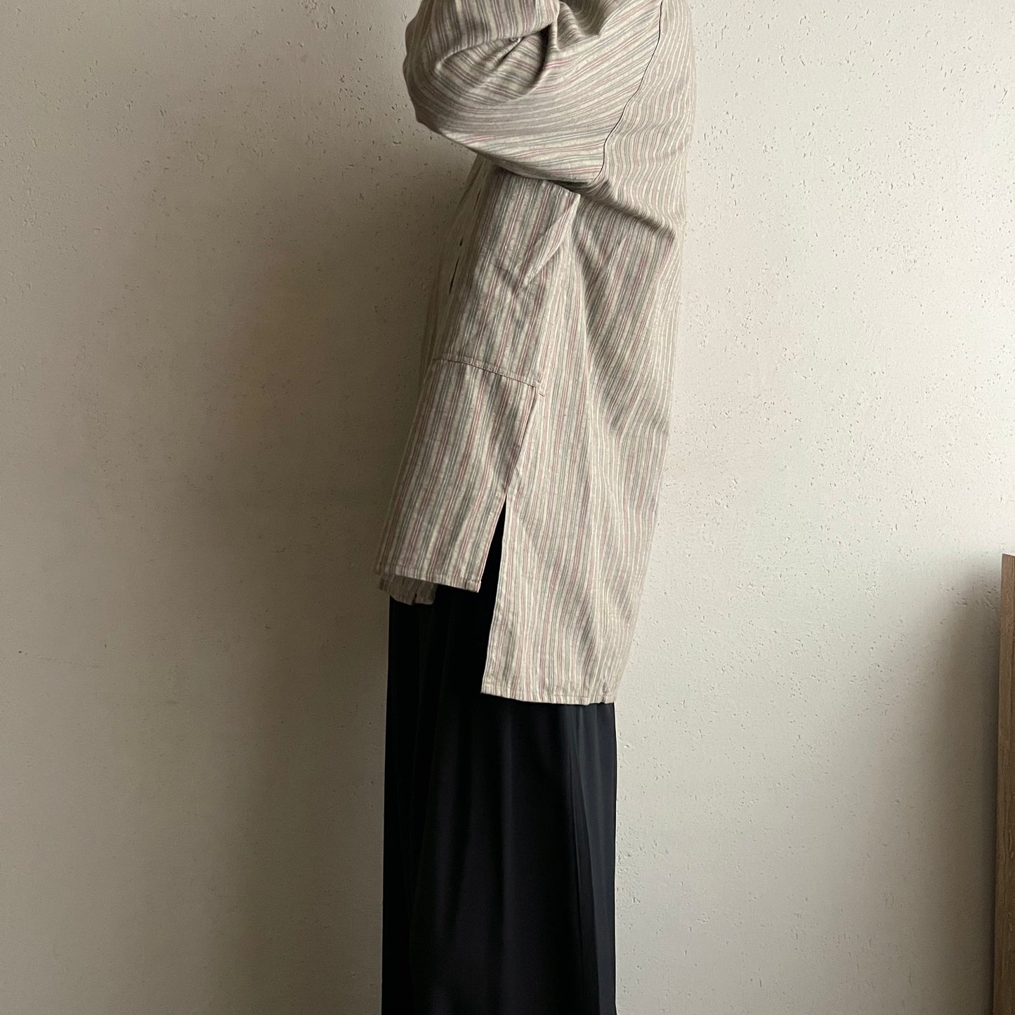 90s Striped Shirt Made in Italy Dead Stock