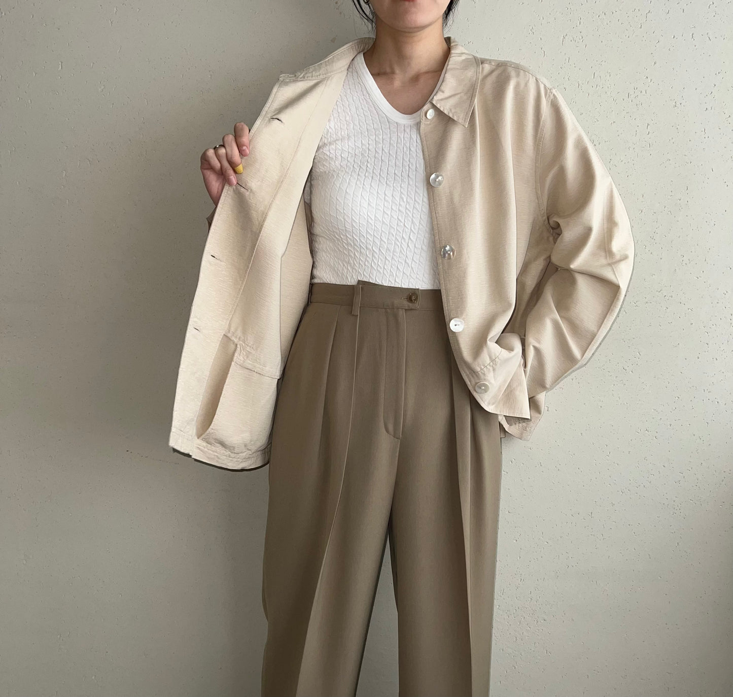 90s Silk Shirt Jacket