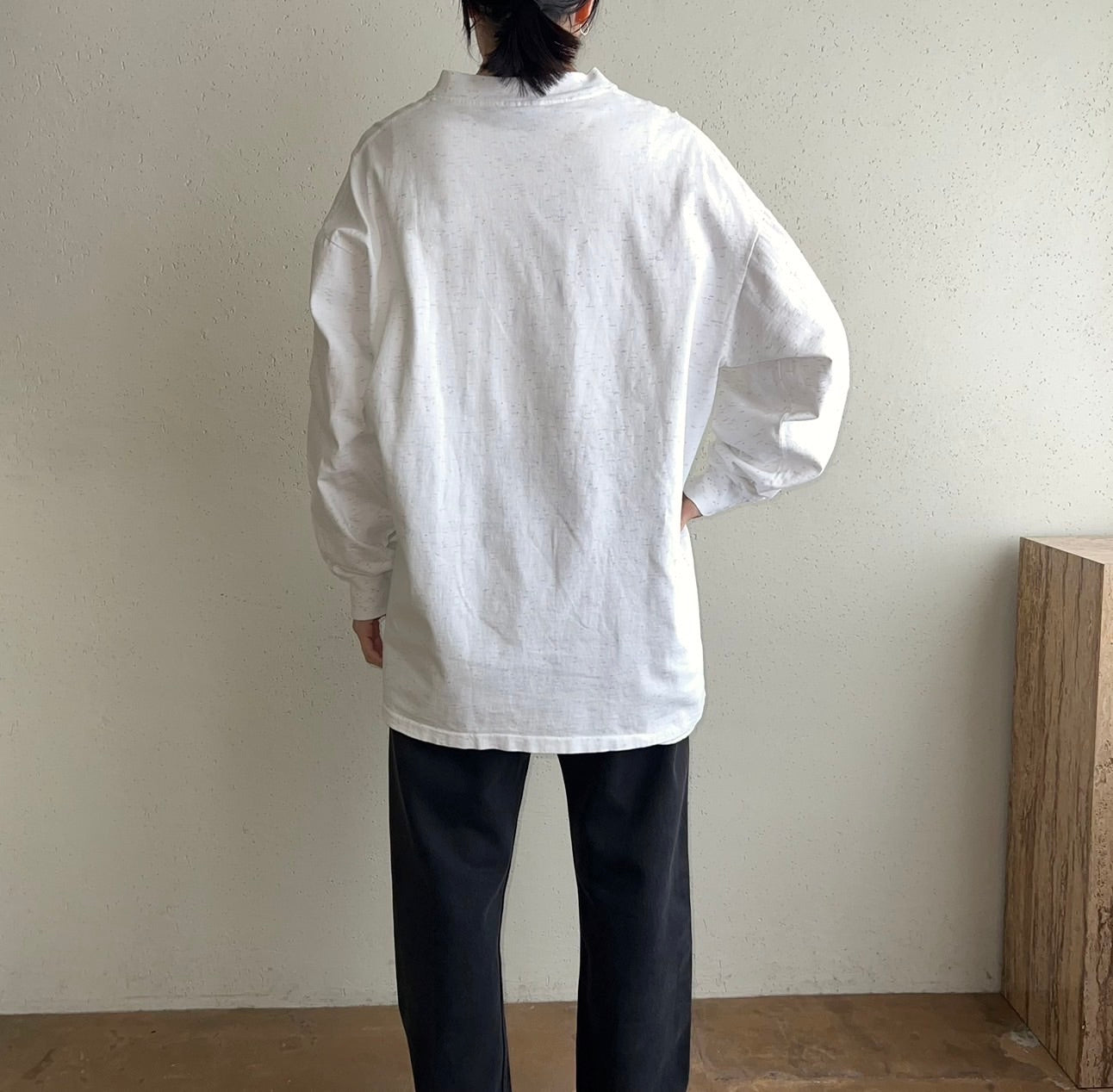 90s Printed Long T-shirt Made in USA