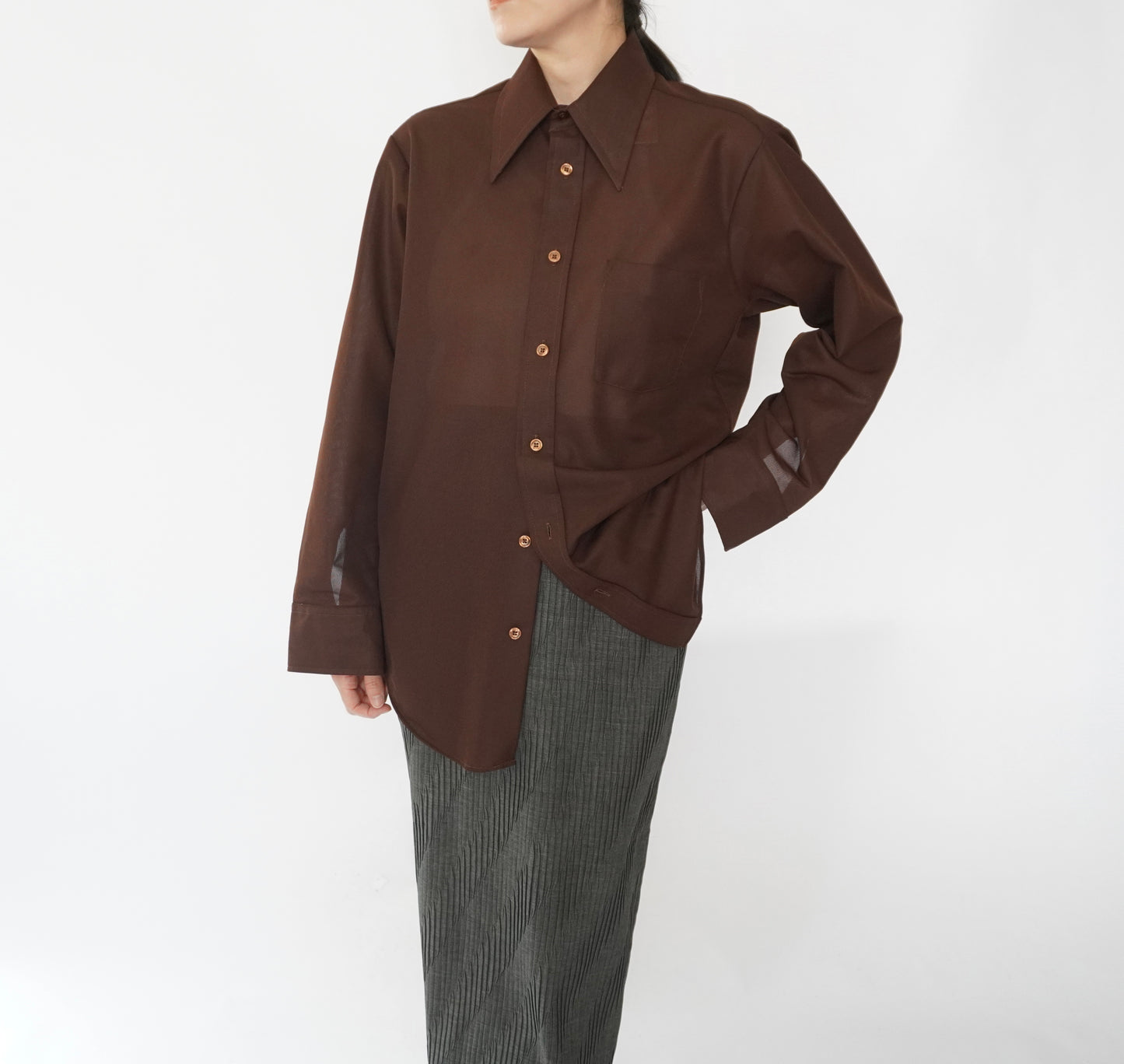 70s Brown Shirt