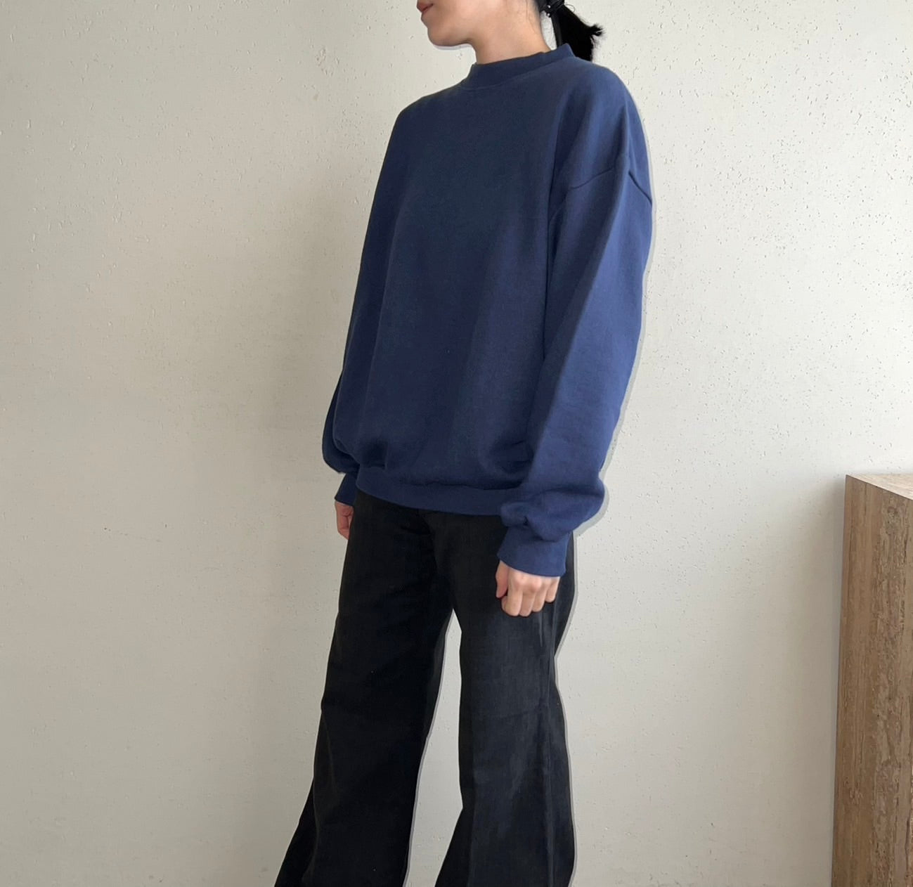90s Navy Sweater Made in USA