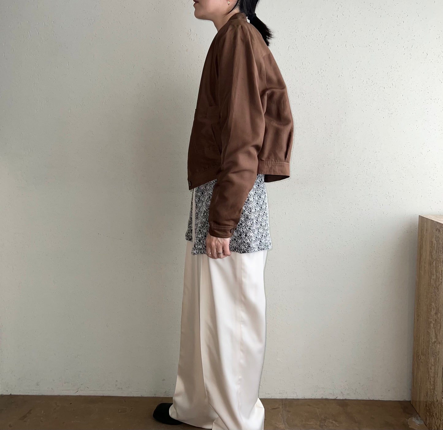 90s Silk Shirt Jacket