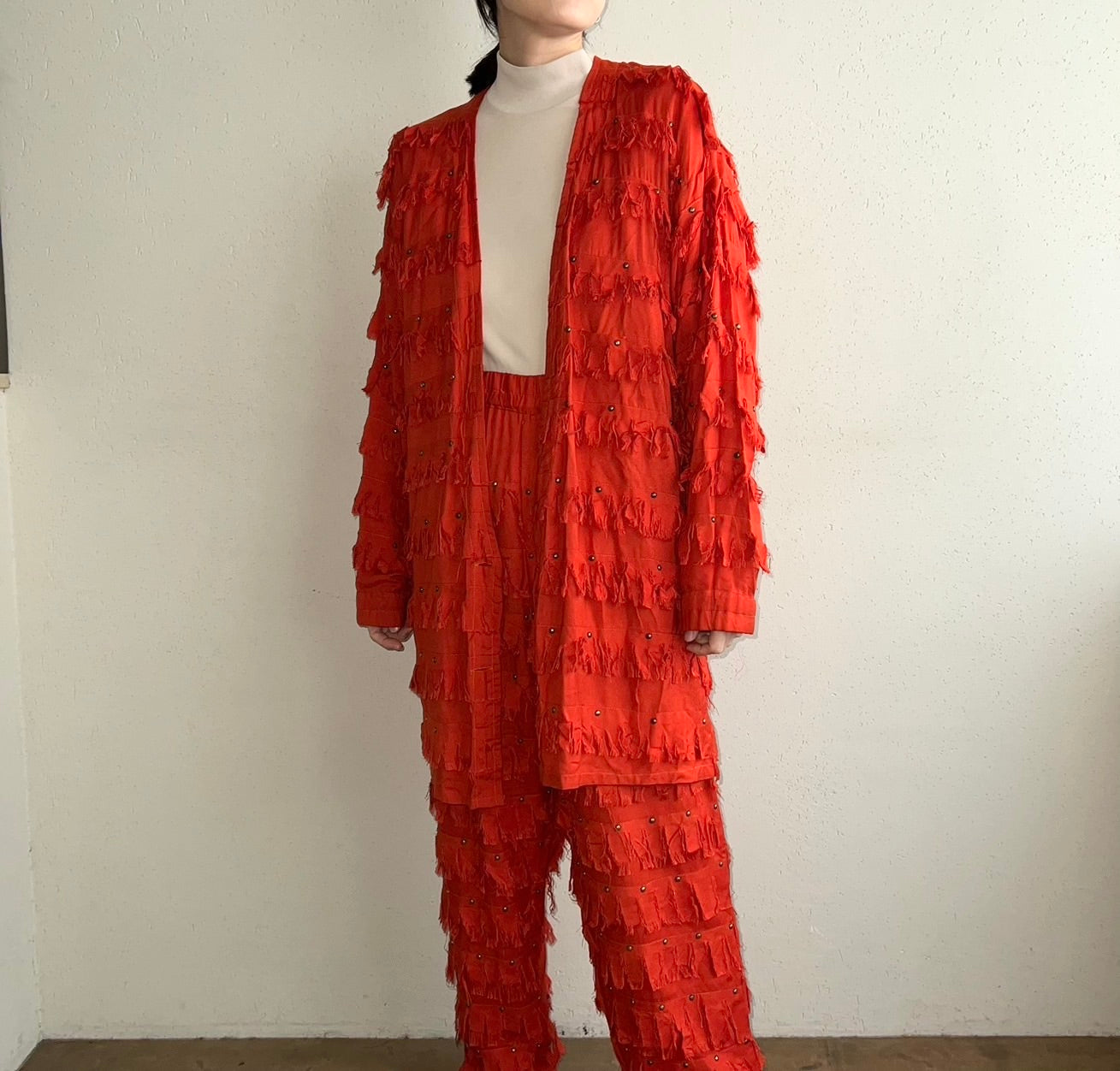 80s Rayon Fringe Jacket