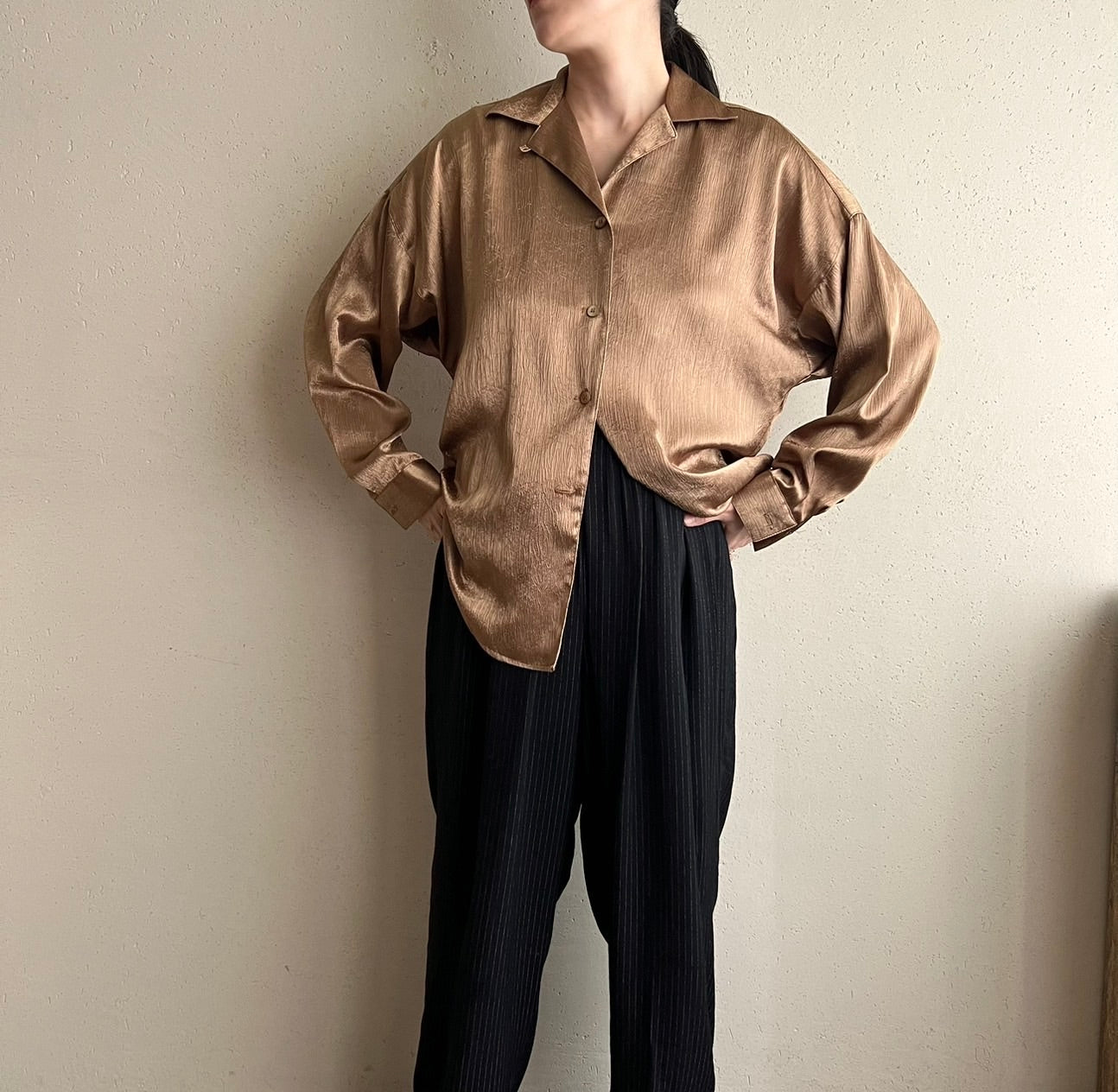 80s Shiny Shirt Made in USA