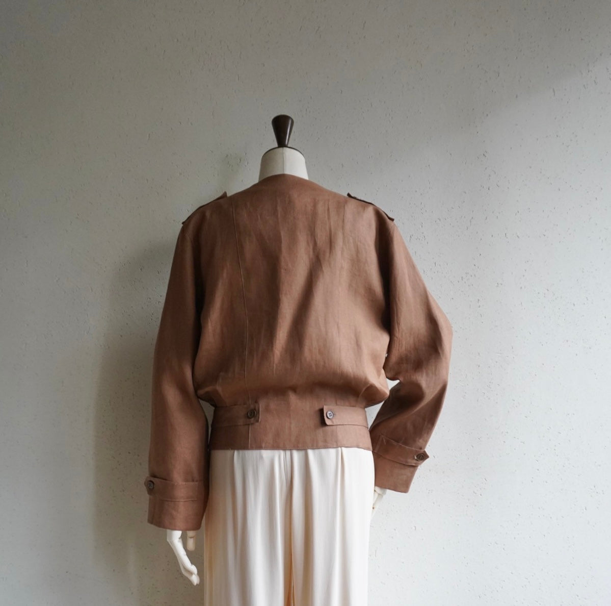 80s Linen Jacket Made in Italy