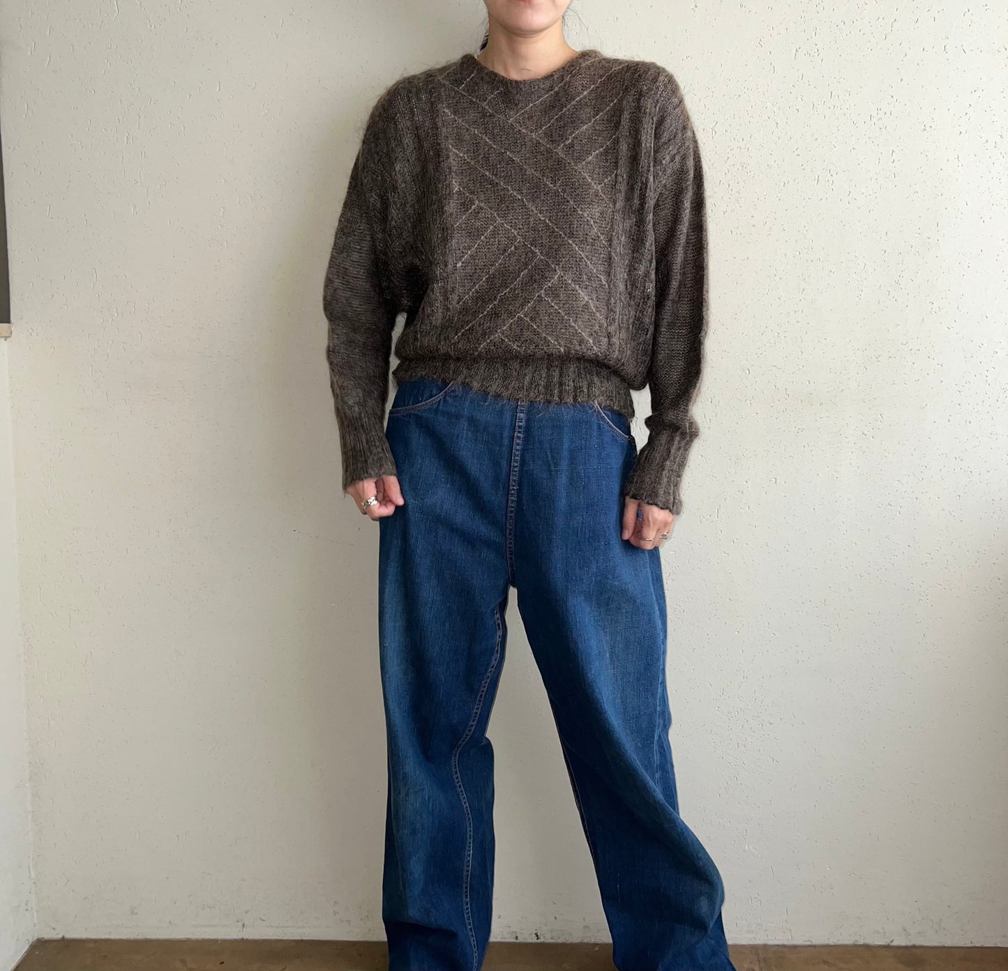80s Design Mohair Knit Made in Italy