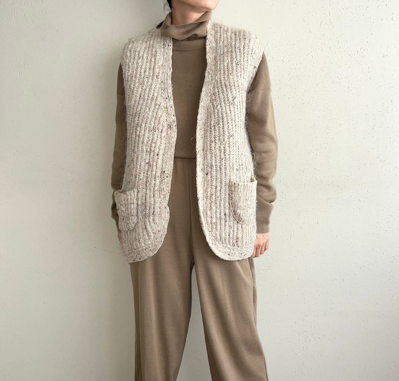 70s,80s Reversible Knit Vest