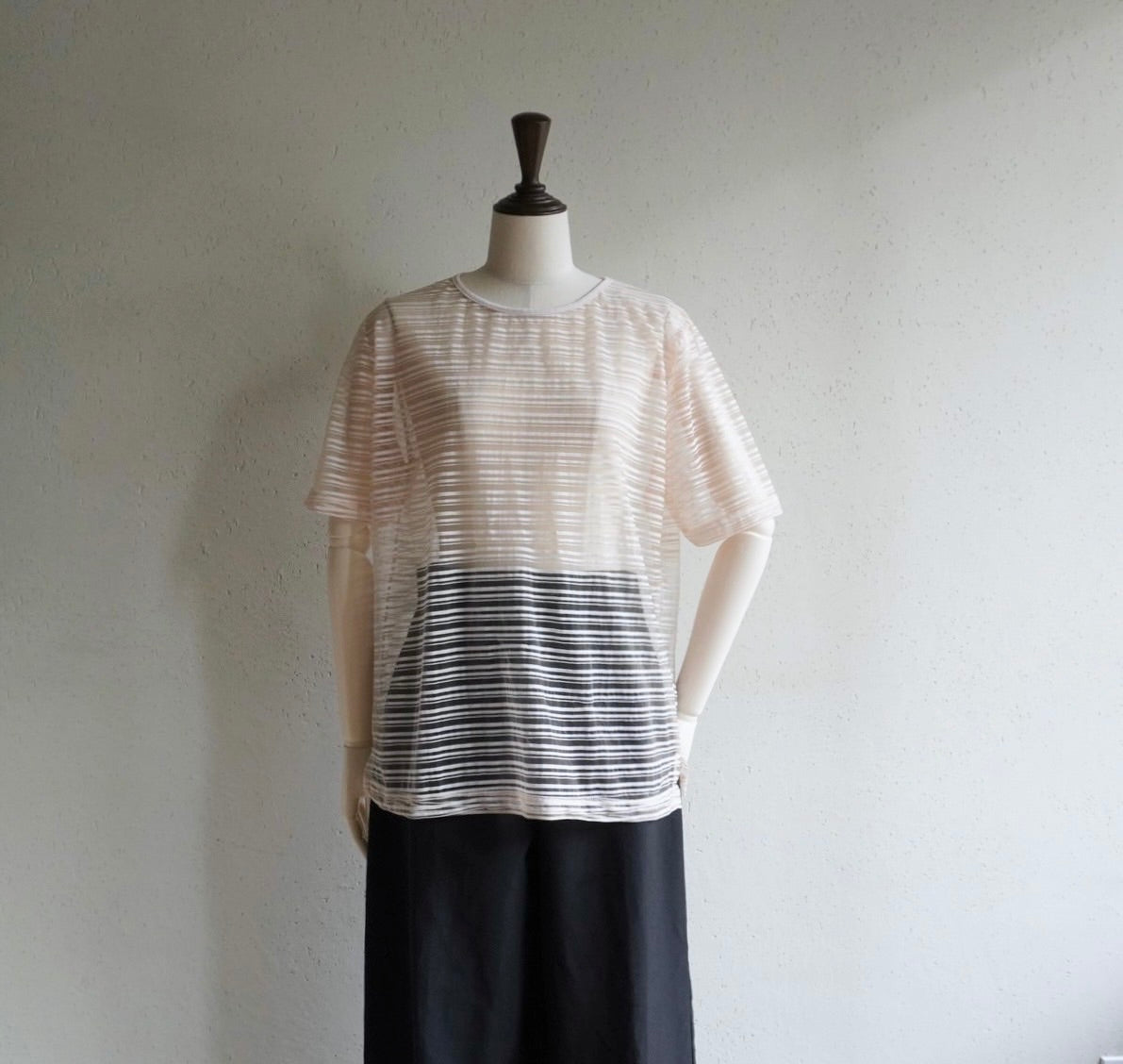 90s Striped Sheer Top Made in Italy