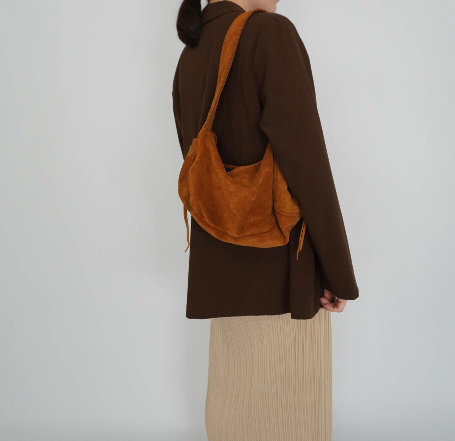 "PRADA" Suede Bag