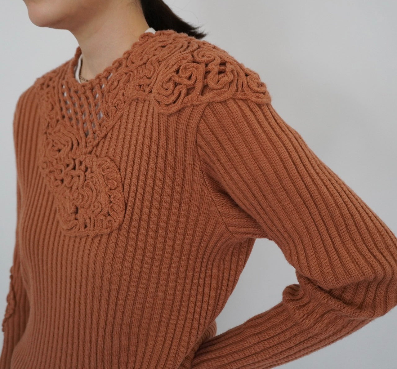 80s "Sensazioni" Ribbed Top Made in Italy