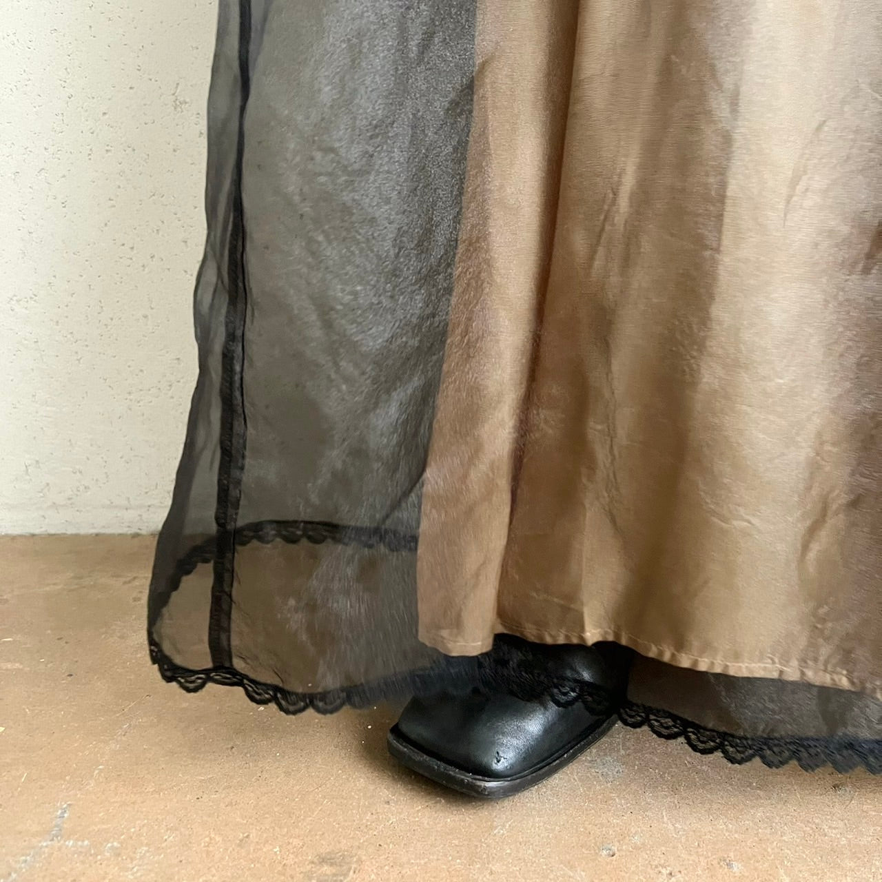 90s Sheer Skirt Made in USA