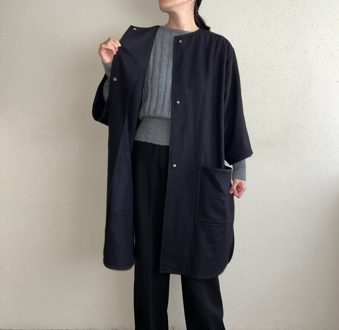 90s Navy Coat