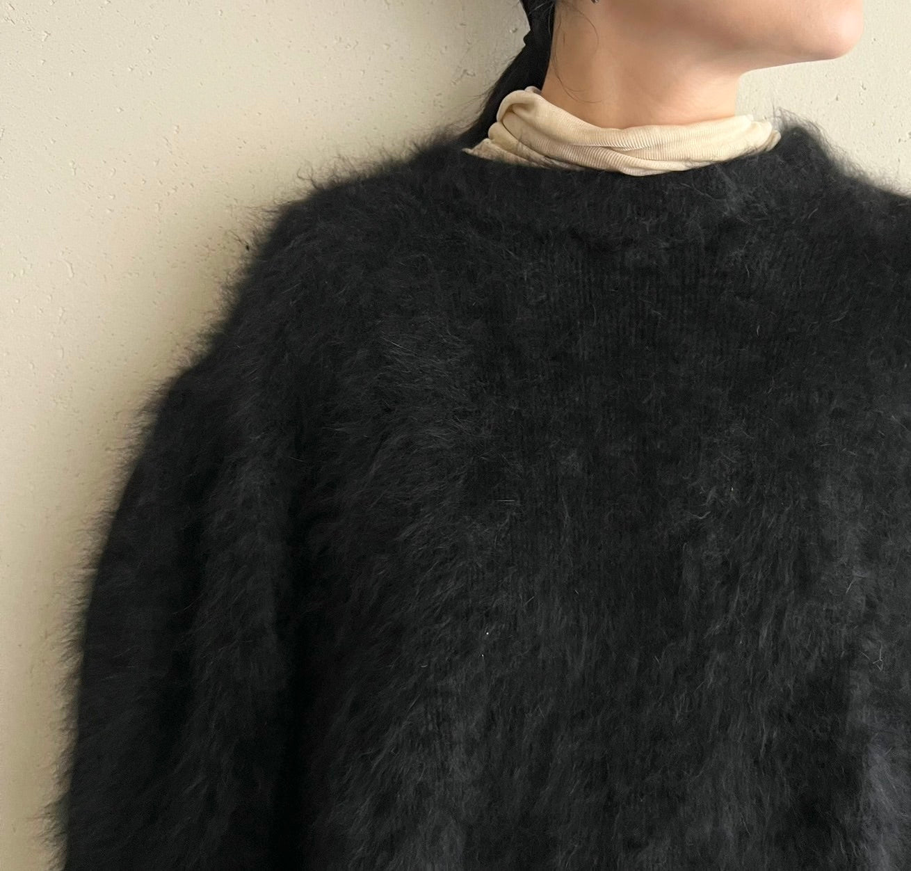 80s Black Knit