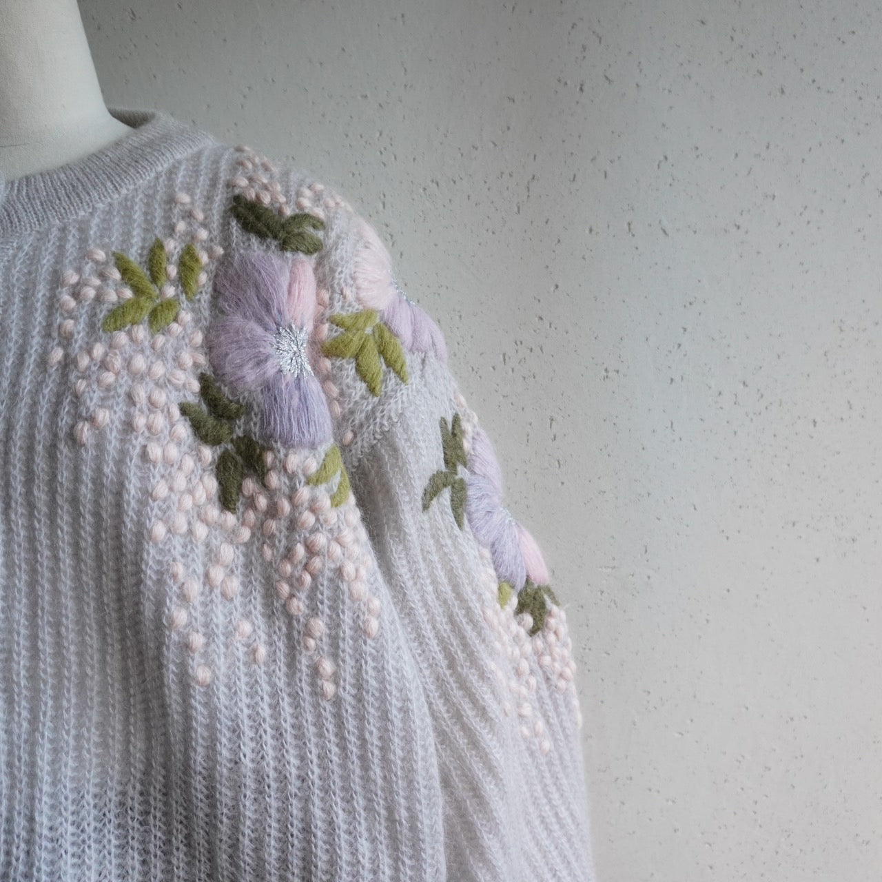 80s EURO Design Mohair Knit Cardigan