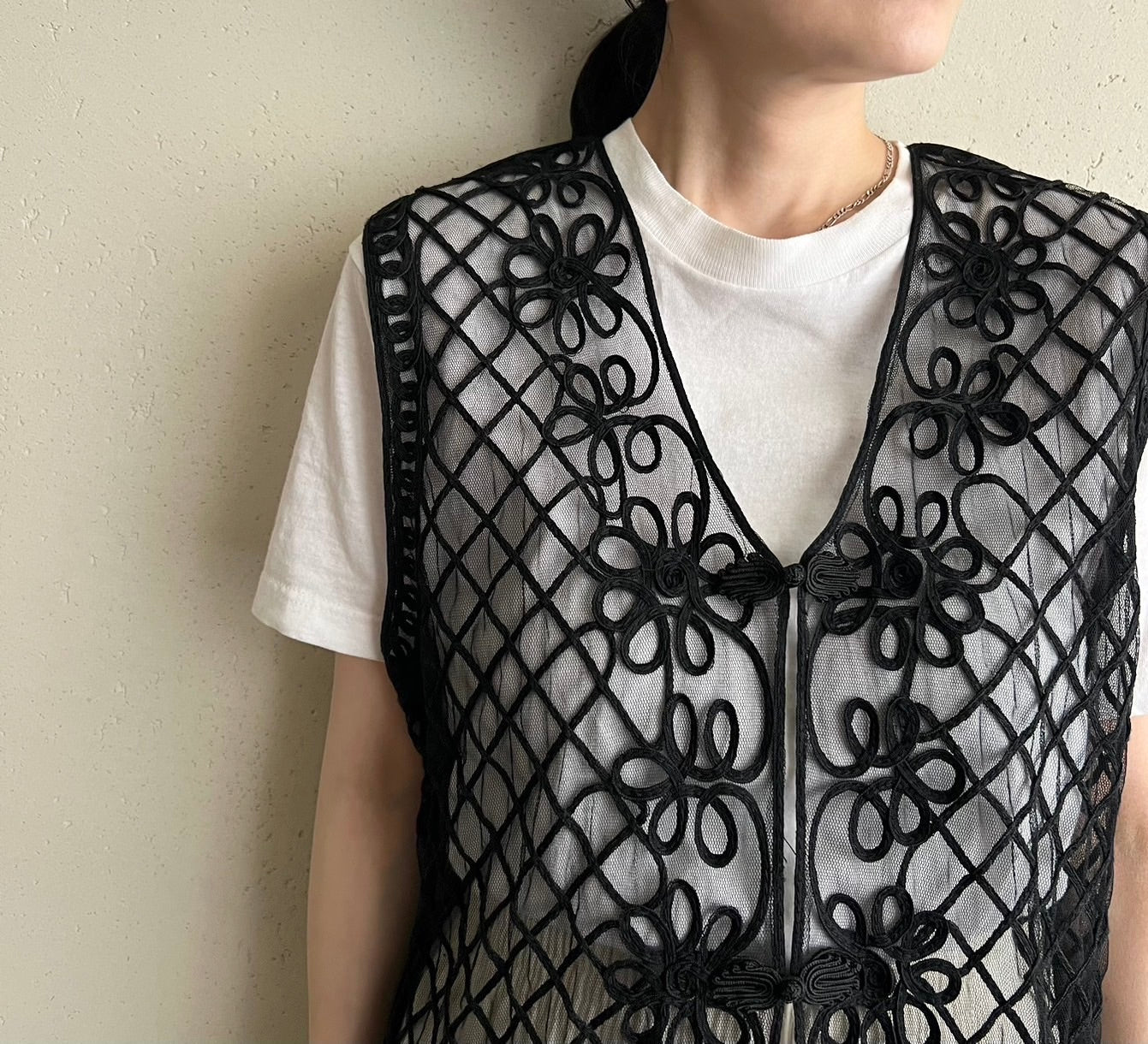 90s Sheer Mesh Vest