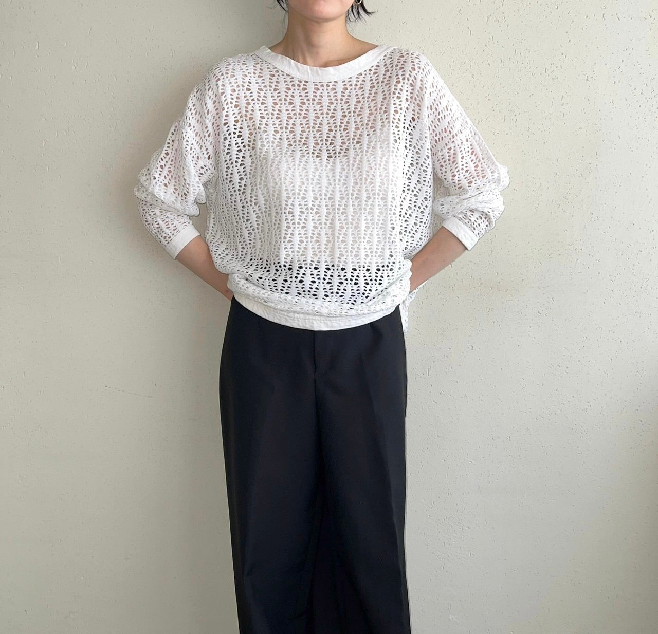 90s Crochet Top Made in USA