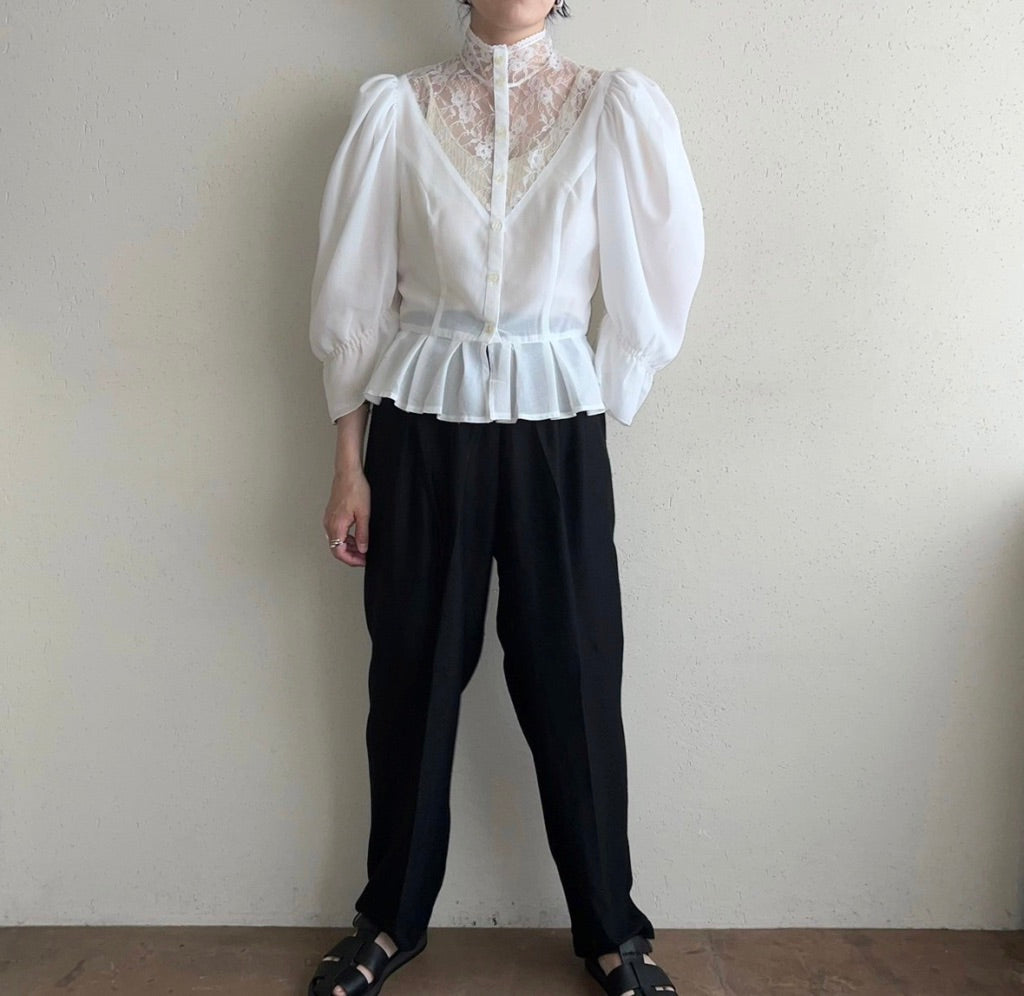 90s EURO Lace Blouse