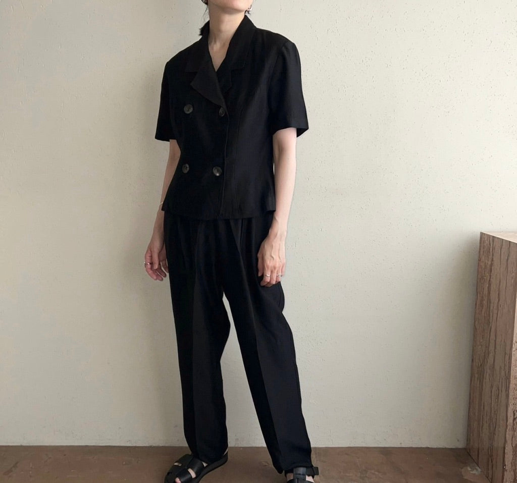 90s Black Two-Piece Made in USA